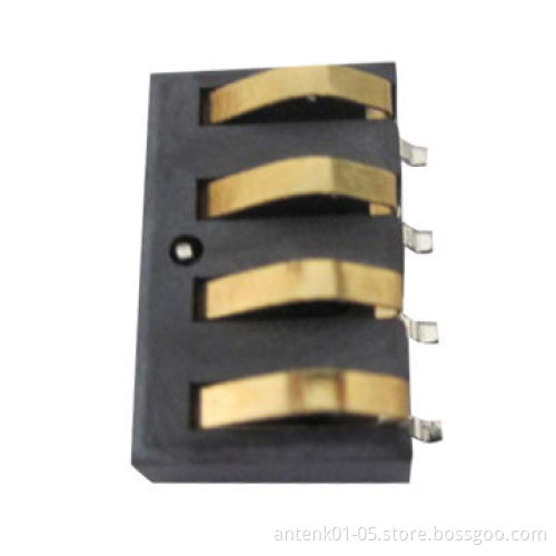 3.5mm Pitch Battery Connector, 4-way with Copper Alloy and Au-plated Terminal